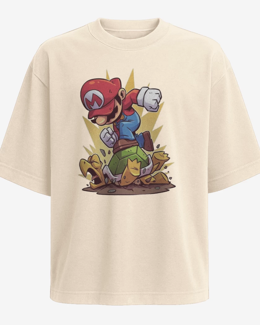 Polera Oversize Super bigote destroyer