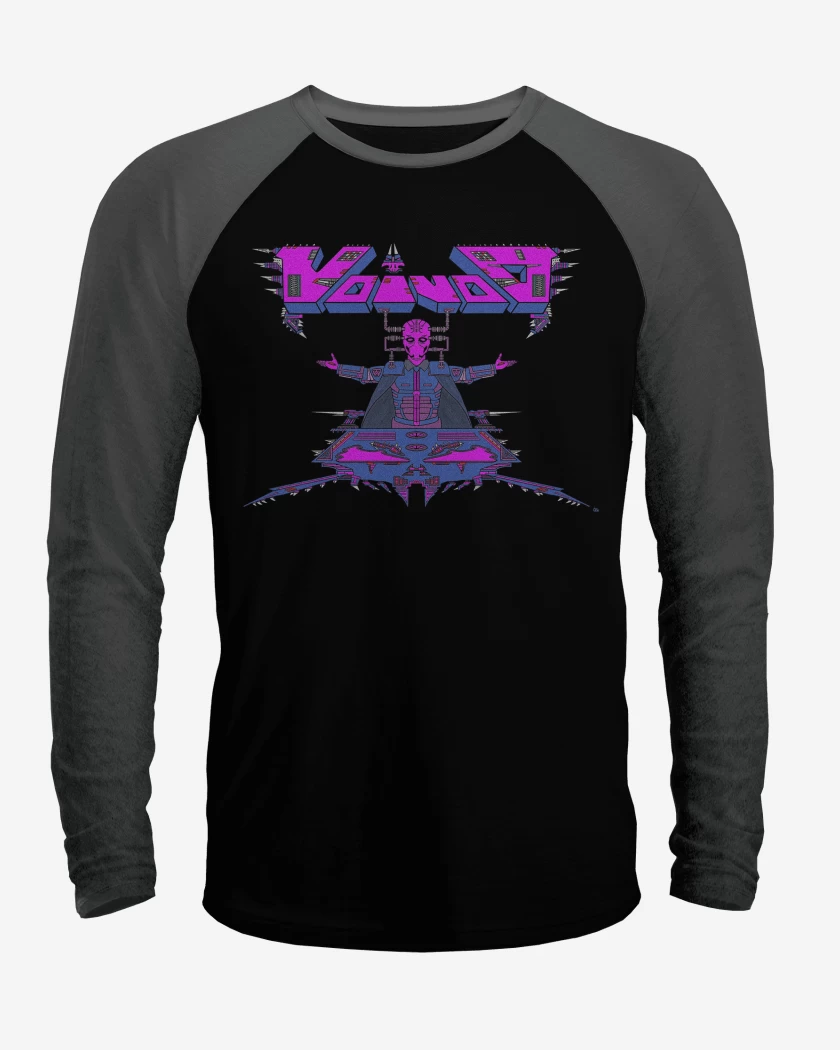 Polera Raglan Negro / Negro Heather de Voivod Void