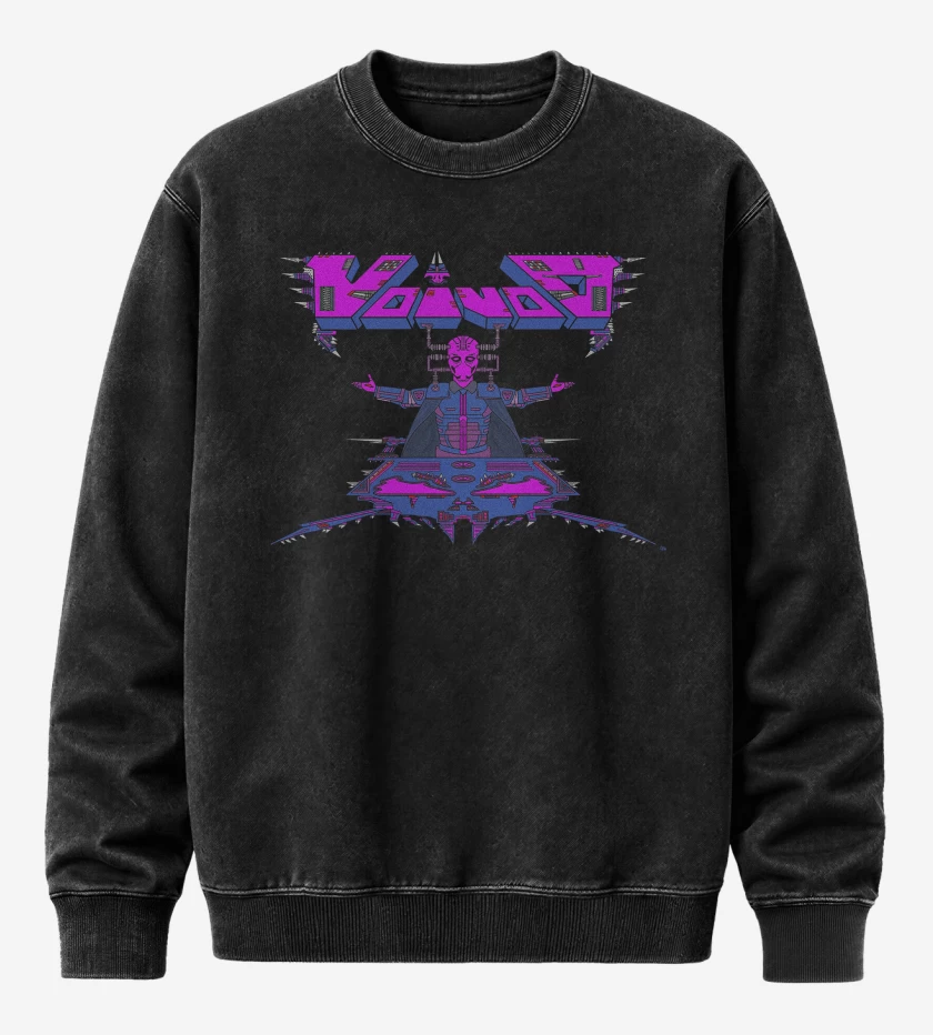 Poleron Polo Acid Wash Negro de Voivod Void