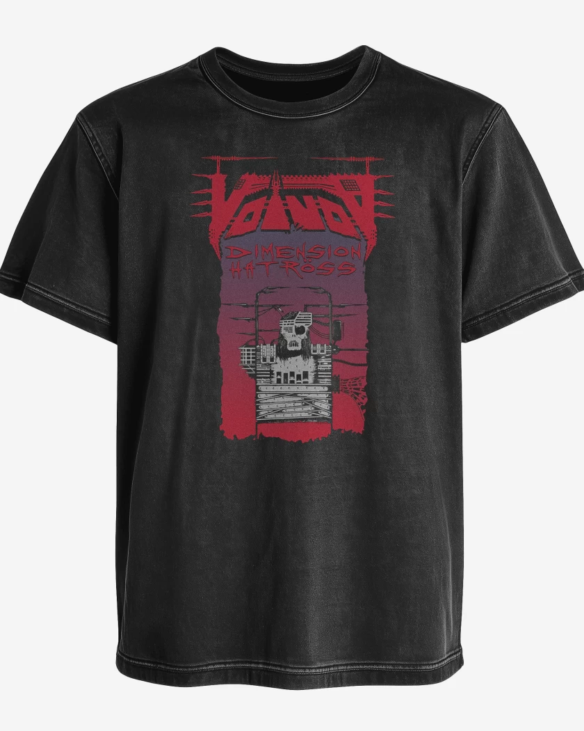 Polera desgastada Negro de Voivod Dimension Hatross