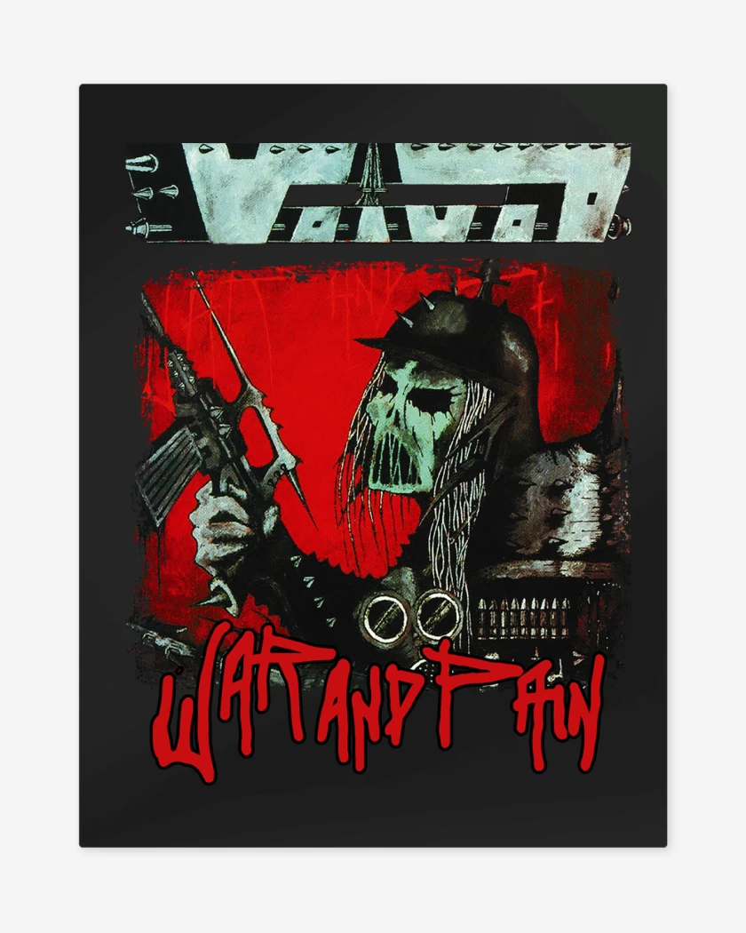 Print metalico Voivod War and Pain