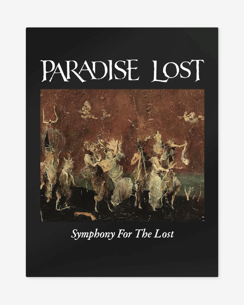 Print metalico Negro de Paradise Lost Symphony For the Lost