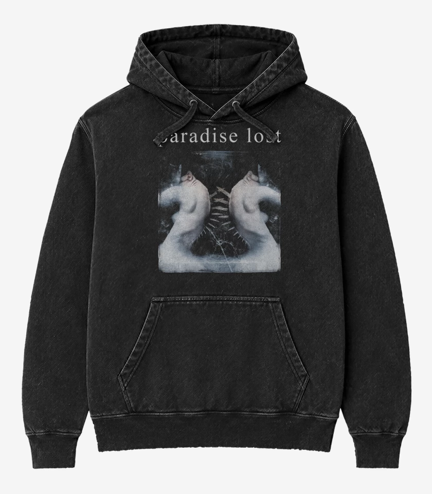 Poleron Canguro Acid Wash Negro de Paradise Lost Paradise Lost