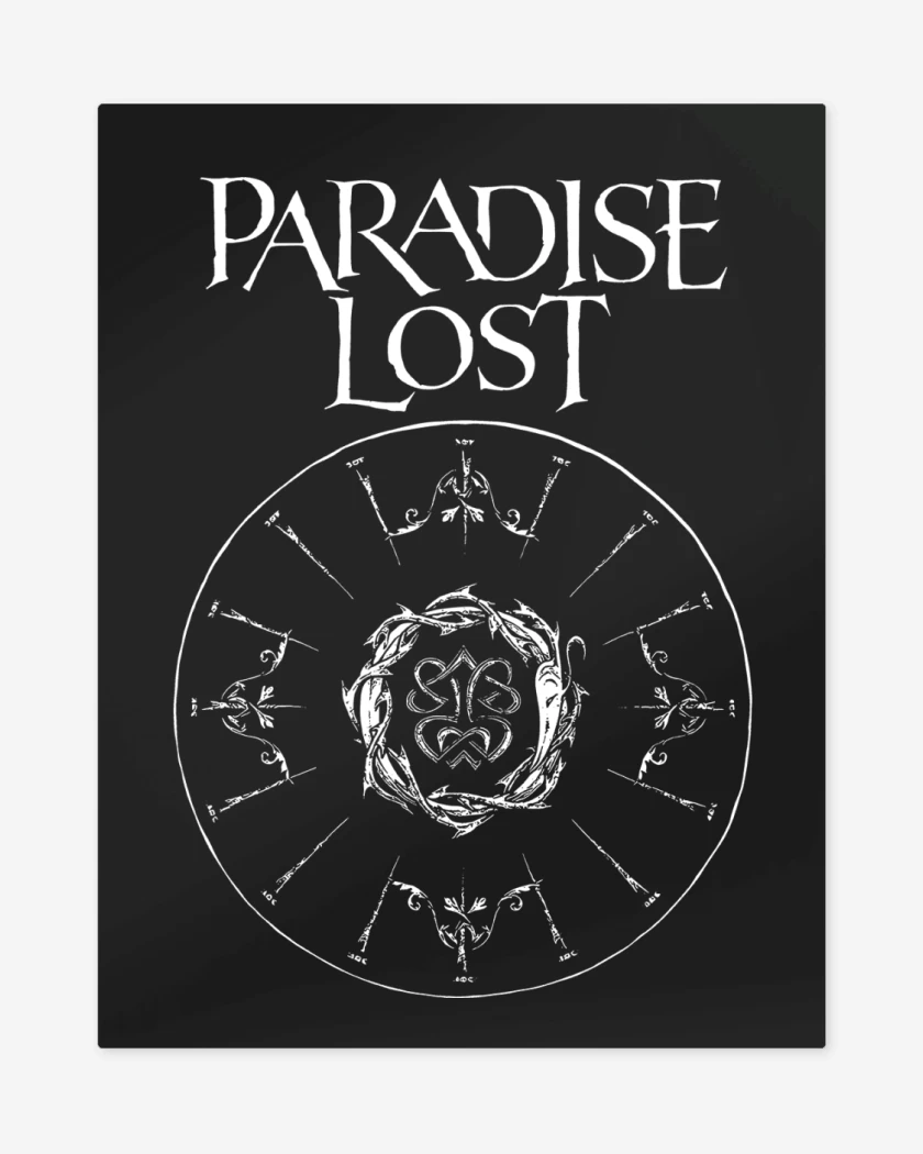 Print metalico Negro de Paradise Lost Paradise