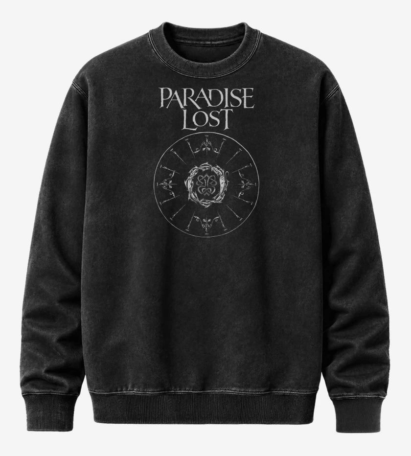 Poleron Polo Acid Wash Negro de Paradise Lost Paradise