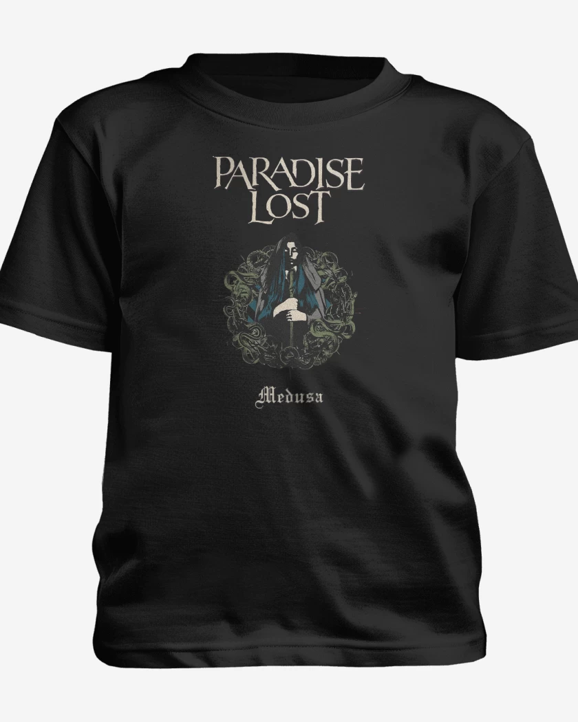 Polera de niño Negro de Paradise Lost Medusa