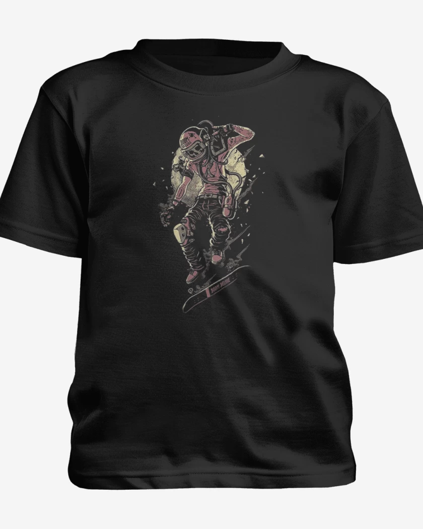 Polera de niño Negro de Skeleton skater