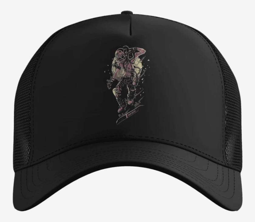 Gorro Negro de Skeleton skater