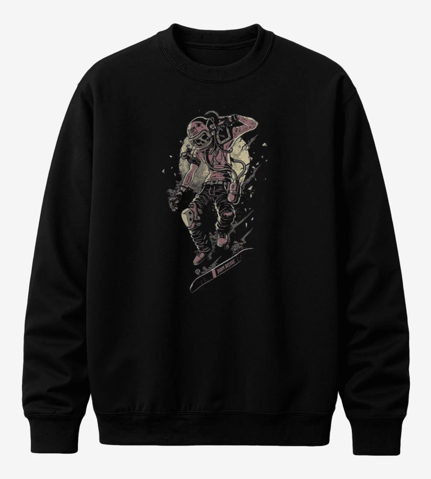 Poleron polo Skeleton skater