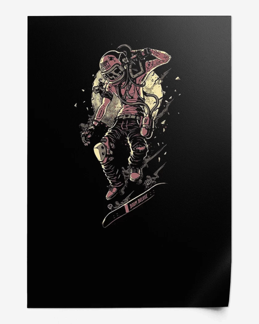 Print Skeleton skater