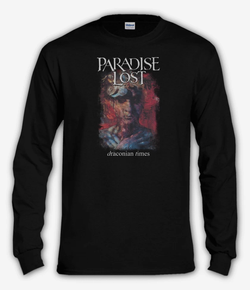 Polera manga larga Negro de Paradise Lost Draconian Times