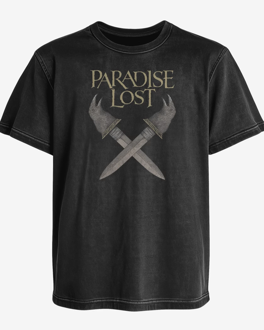 Polera desgastada Negro de Paradise Lost Dagas