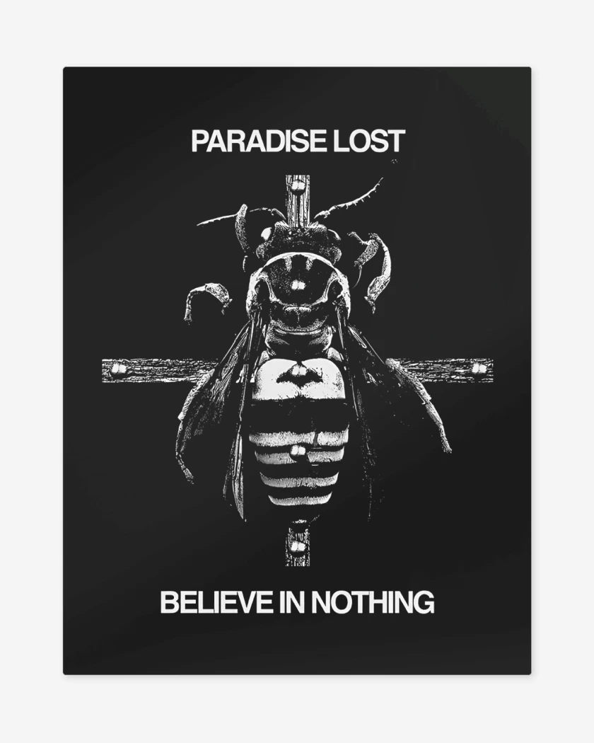 Print metalico Negro de Paradise Lost Believe in Nothing