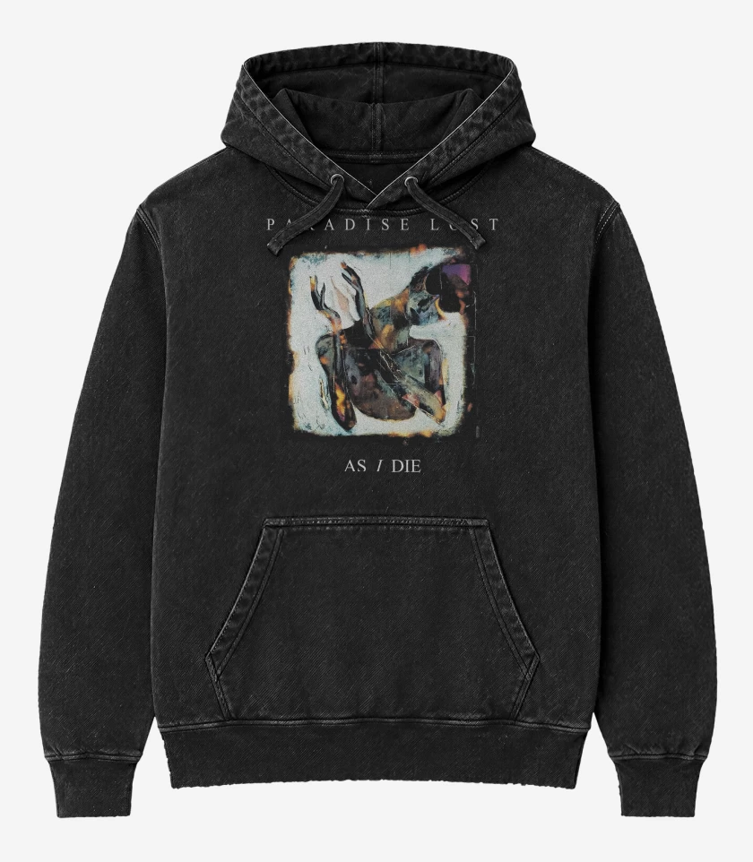 Poleron Canguro Acid Wash Negro de Paradise Lost As I Die