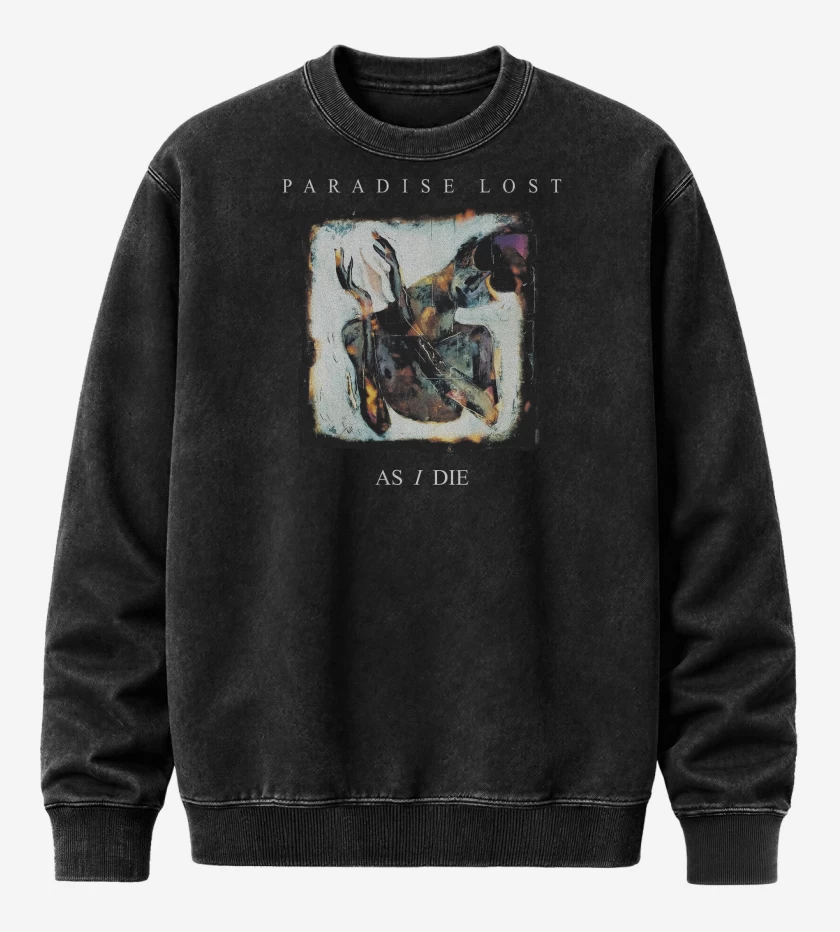 Poleron Polo Acid Wash Negro de Paradise Lost As I Die