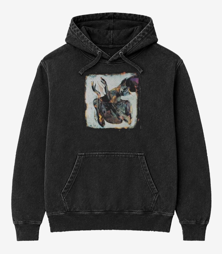 Poleron Canguro Acid Wash Negro de Paradise Lost As I Die B