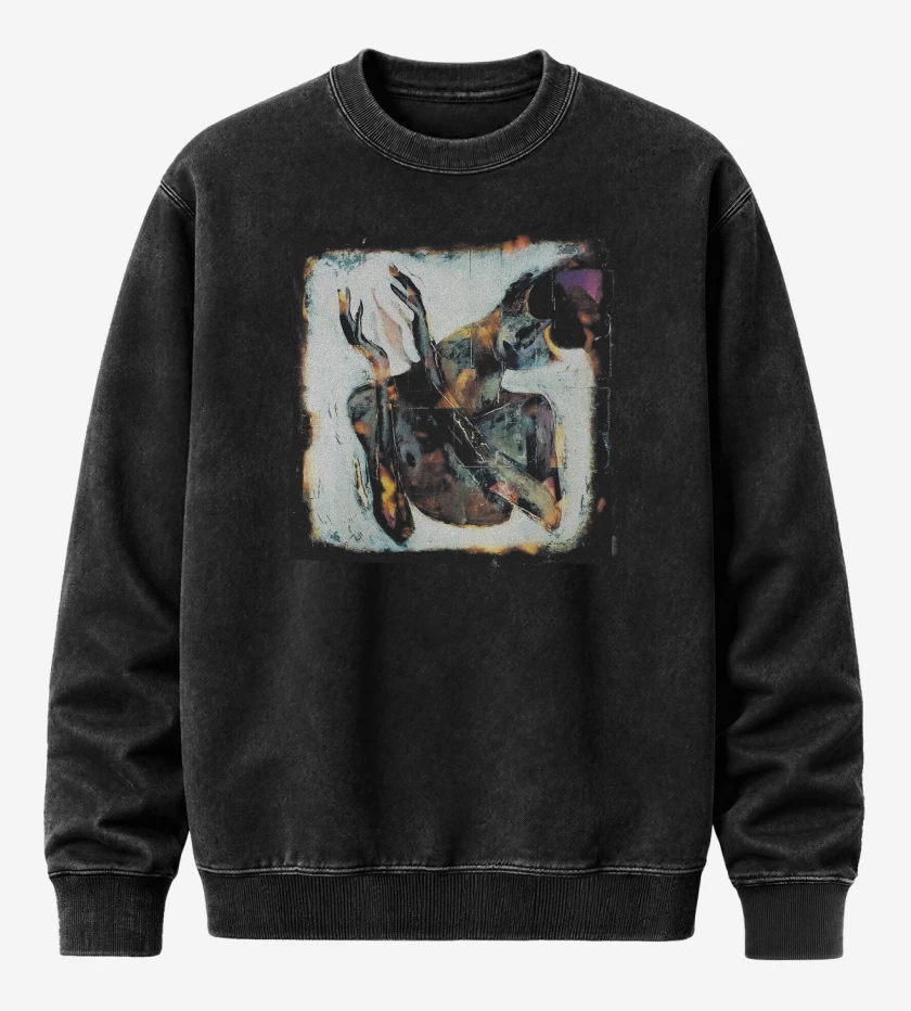 Poleron Polo Acid Wash Negro de Paradise Lost As I Die B