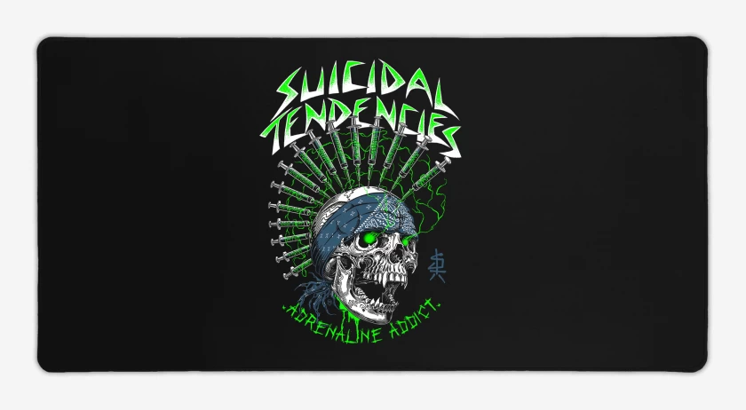 Mouse pad Gamer Negro de Suicidal Tendencies Adrenaline Addict