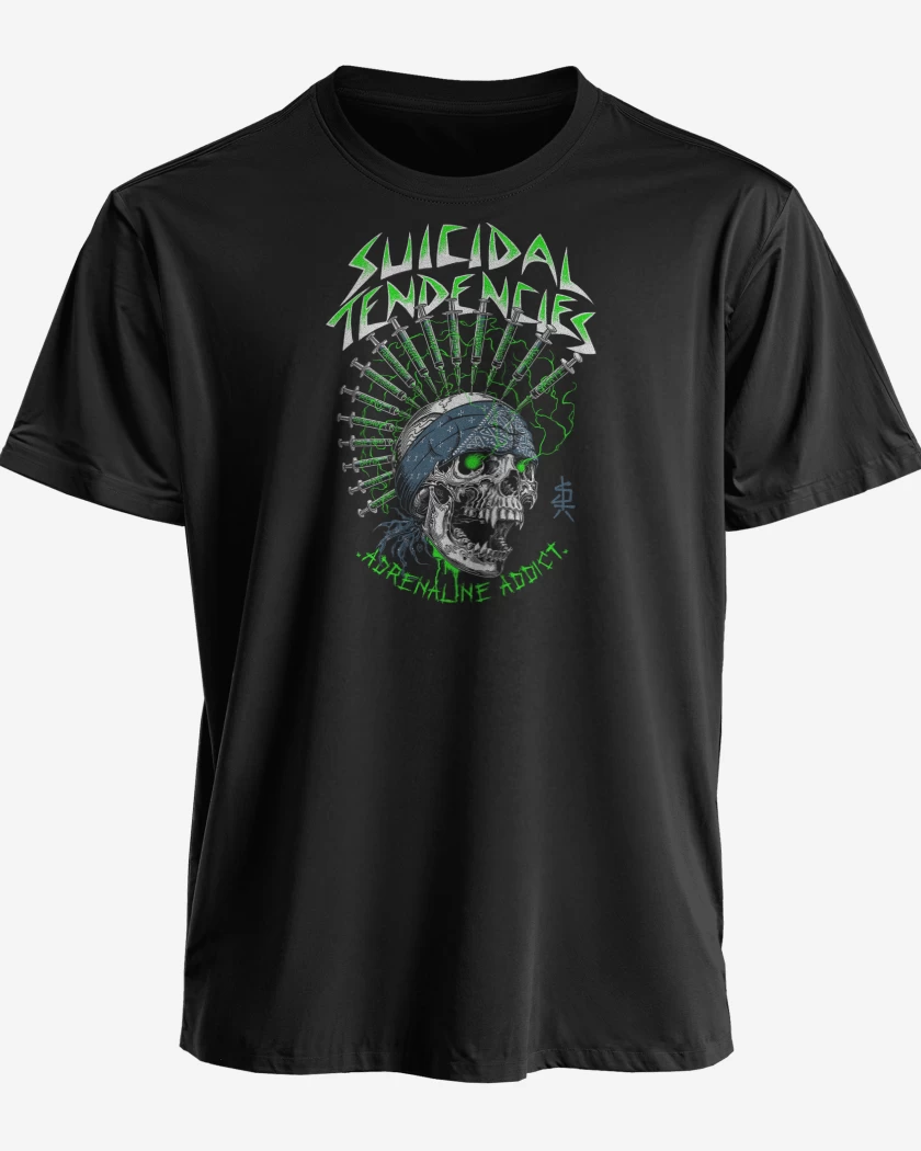 Polera premium Negro de Suicidal Tendencies Adrenaline Addict