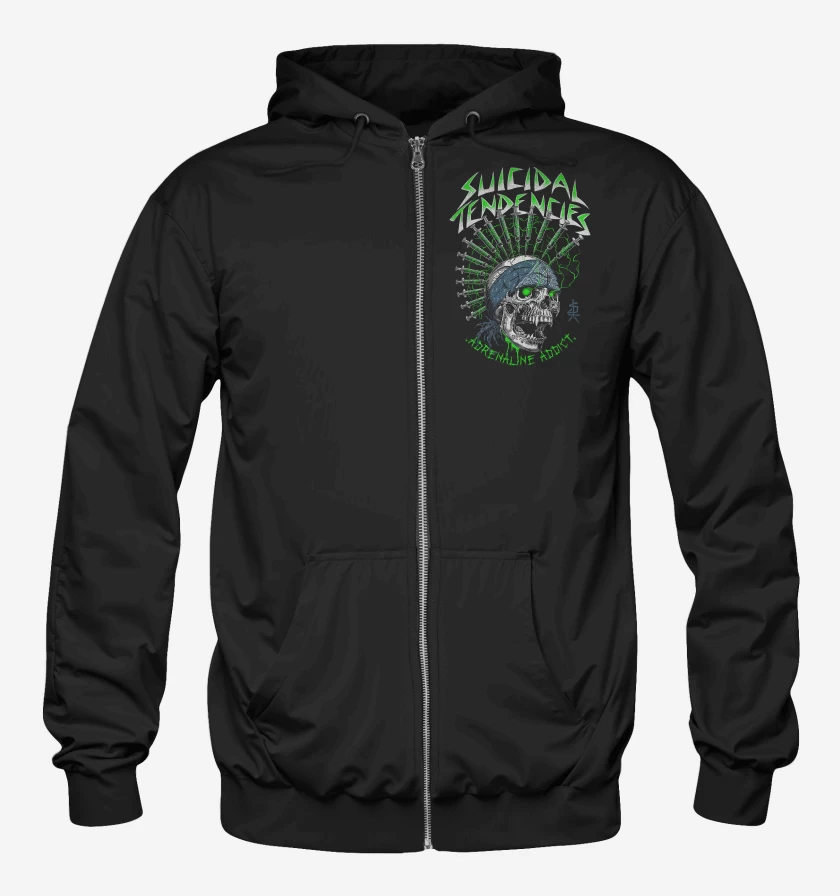 Poleron Canguro con cierre Suicidal Tendencies Adrenaline Addict