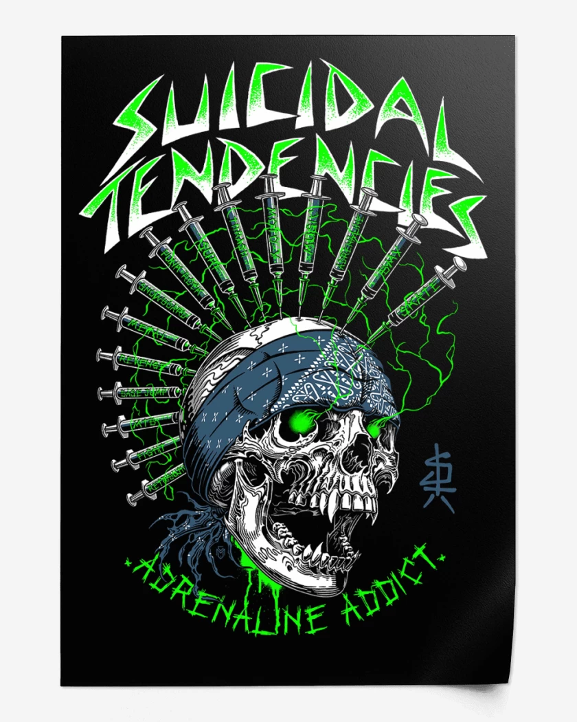 Print Suicidal Tendencies Adrenaline Addict