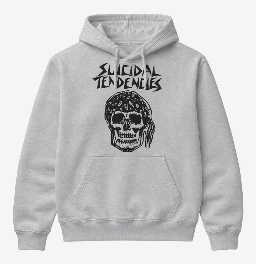 Poleron Canguro básico Gris Melange de Suicidal Tendencies Demos