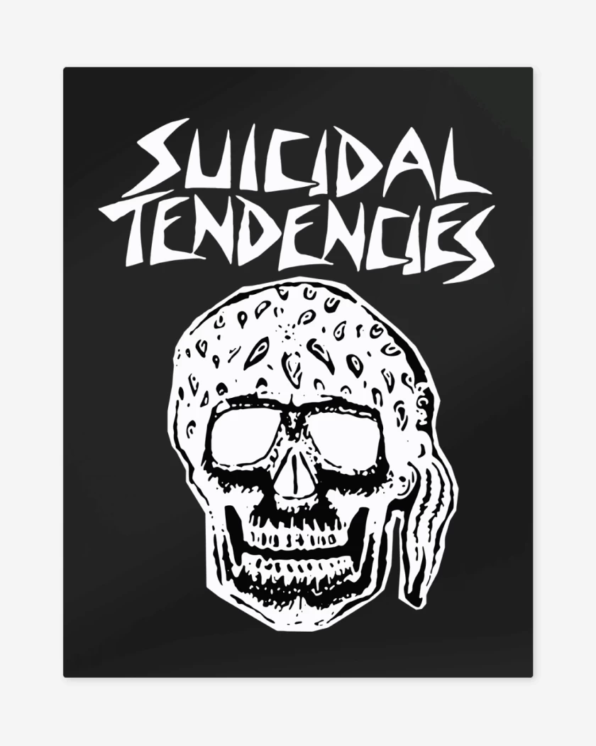 Print metalico Negro de Suicidal Tendencies Demos N