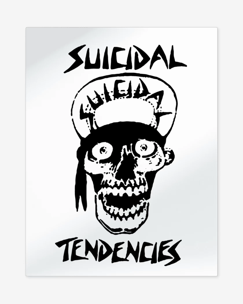 Print metalico Blanco de Suicidal Tendencies Suicidal Skull