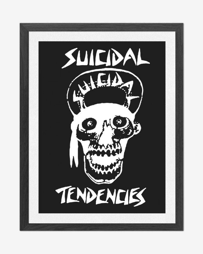 Cuadro decorativo Negro de Suicidal Tendencies Suicidal Skull B