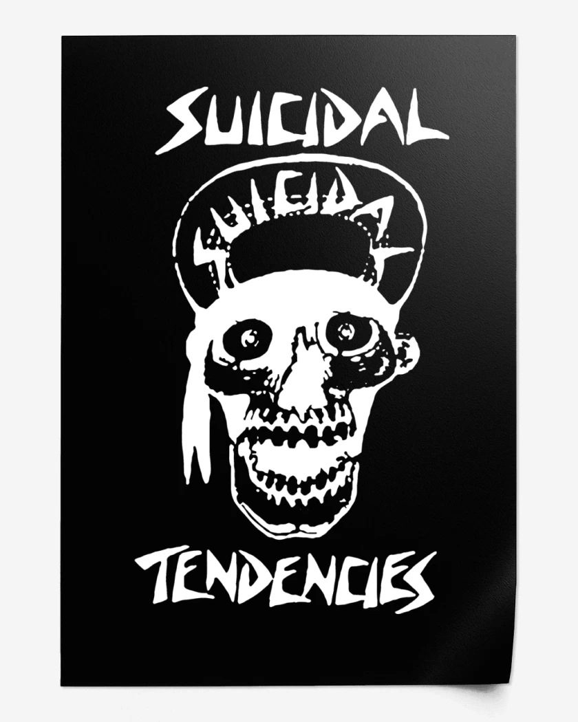 Print Suicidal Tendencies Suicidal Skull B