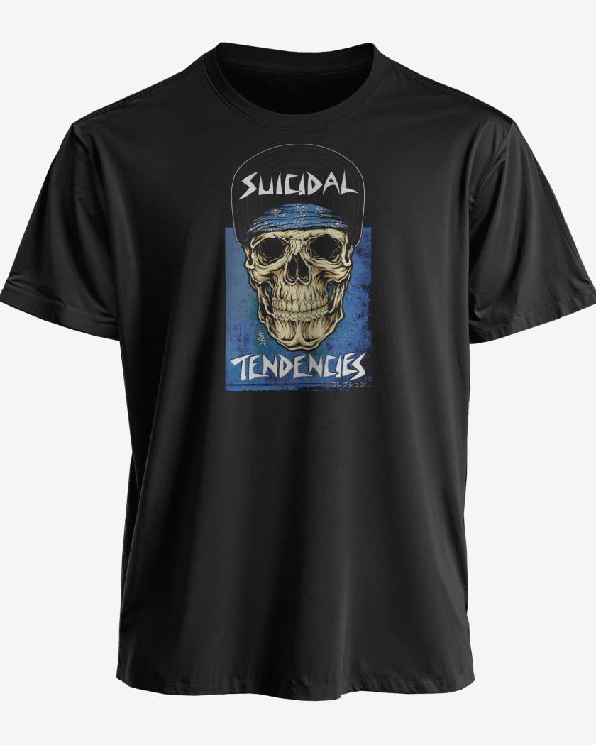Polera premium Negro de Suicidal Tendencies ST Skull