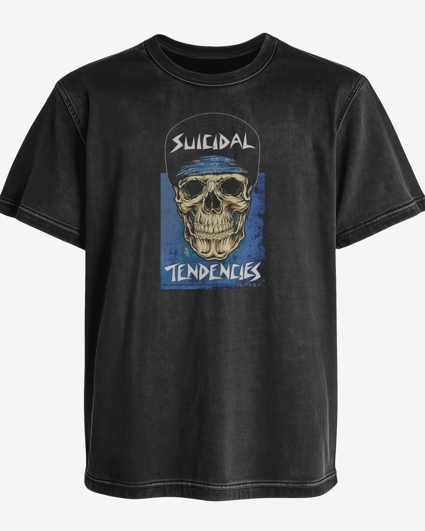 Polera desgastada Suicidal Tendencies ST Skull