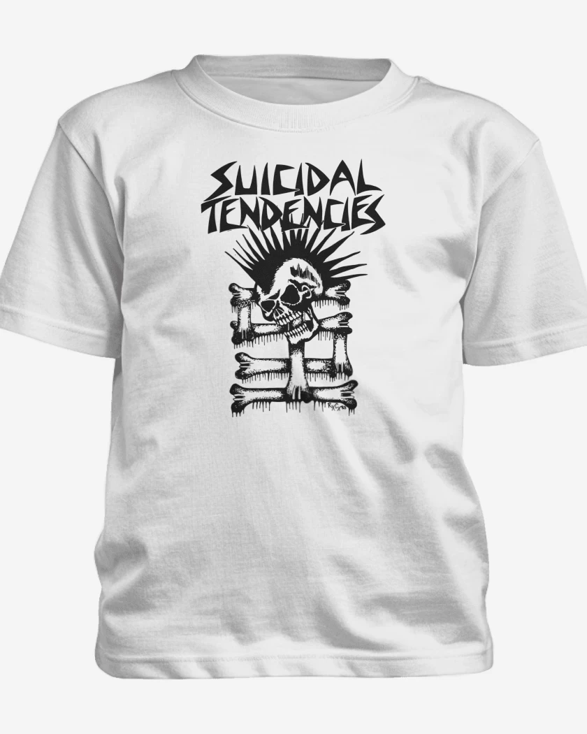Polera de niño Blanco de Suicidal Tendencies Calavera