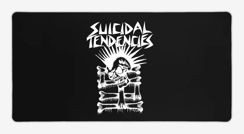 Mouse pad Gamer Negro de Suicidal Tendencies Calavera B