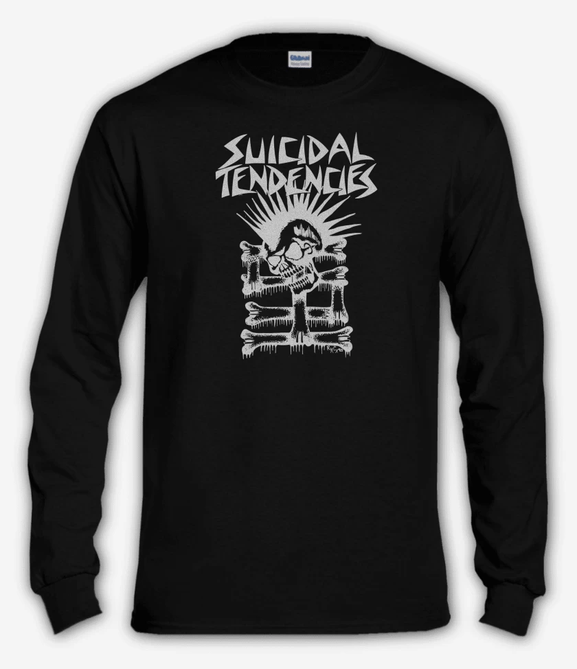 Polera manga larga Negro de Suicidal Tendencies Calavera B