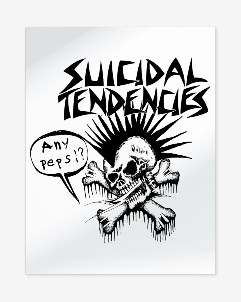 Print metalico Blanco de Suicidal Tendencies Any Pepsi