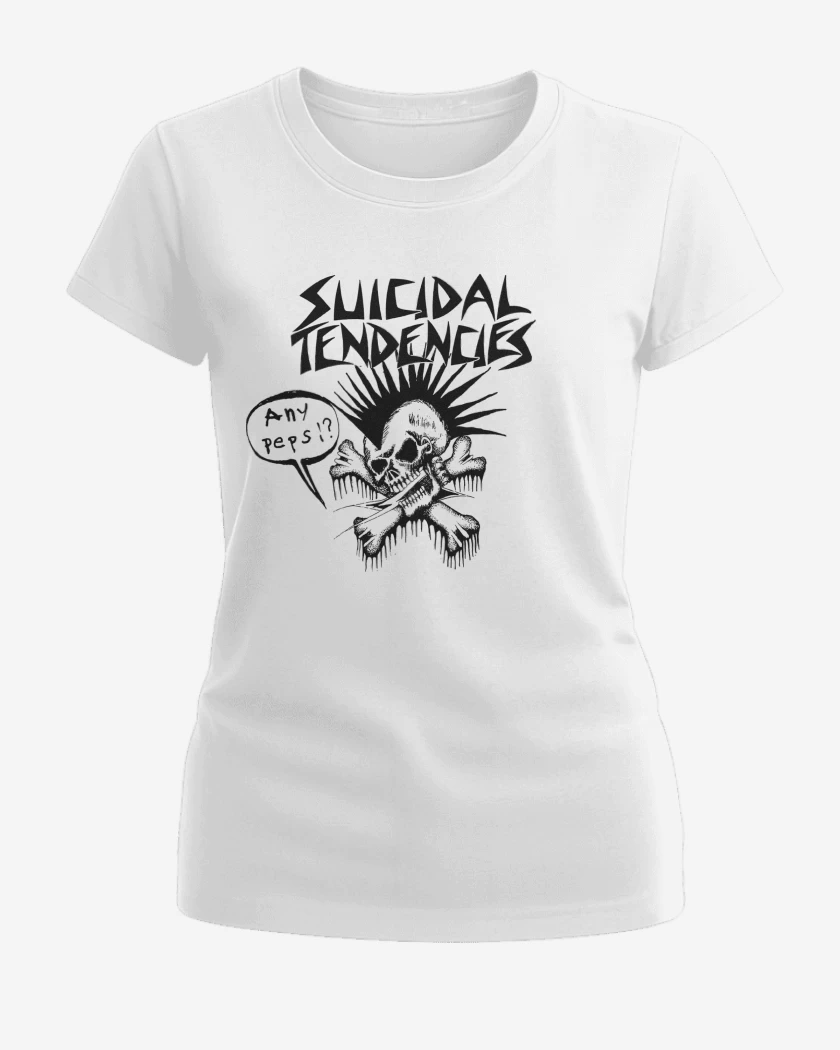 Polera de Mujer Blanco de Suicidal Tendencies Any Pepsi