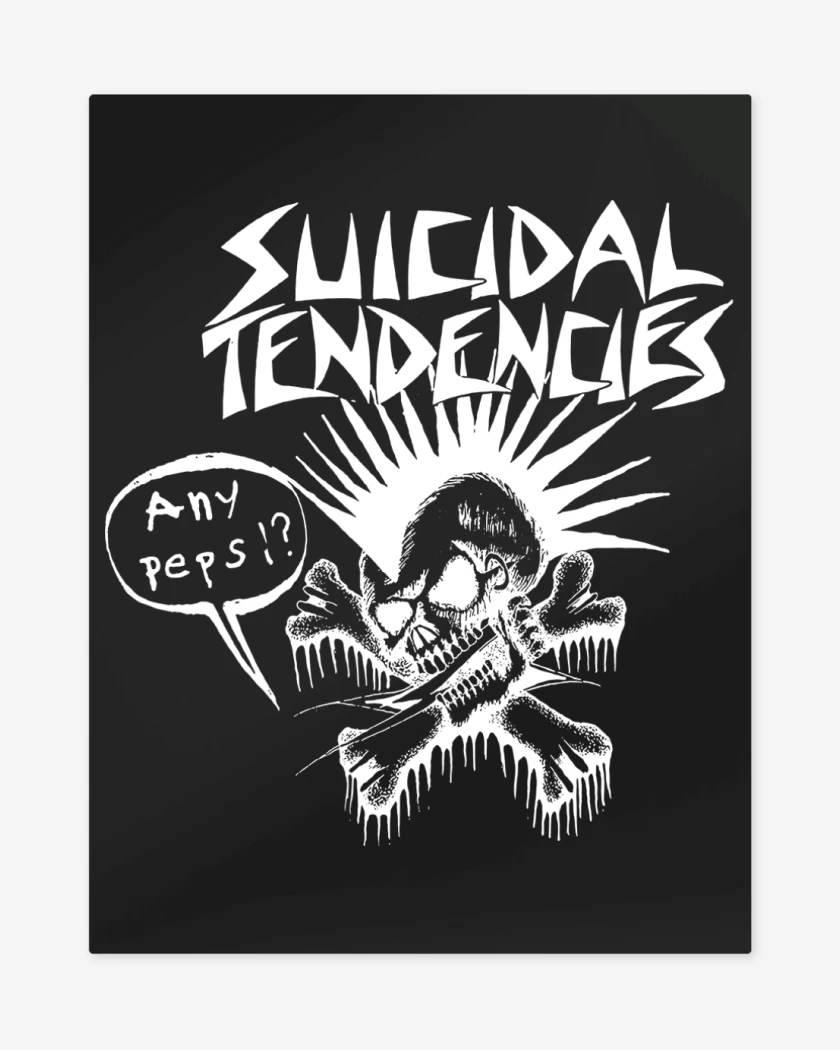 Print metalico Negro de Suicidal Tendencies Any Pepsi B