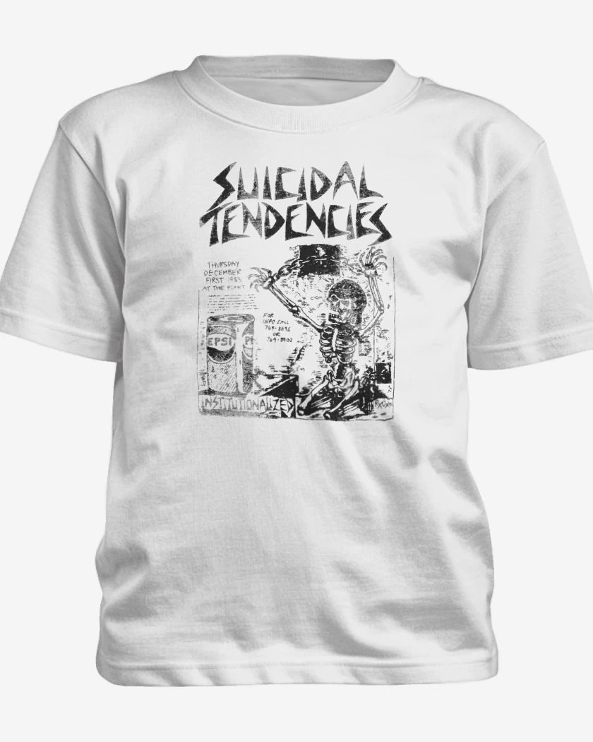 Polera de niño Blanco de Suicidal Tendencies Institutionalized