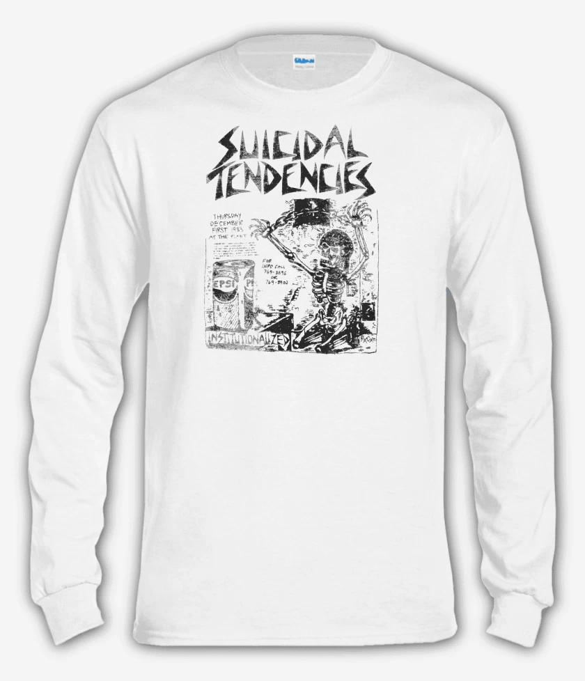 Polera manga larga Blanco de Suicidal Tendencies Institutionalized