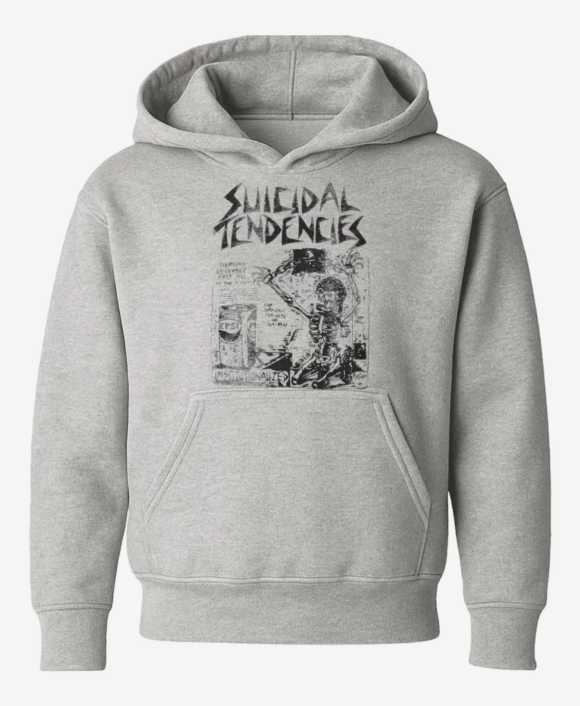 Poleron de niño Gris Melange de Suicidal Tendencies Institutionalized