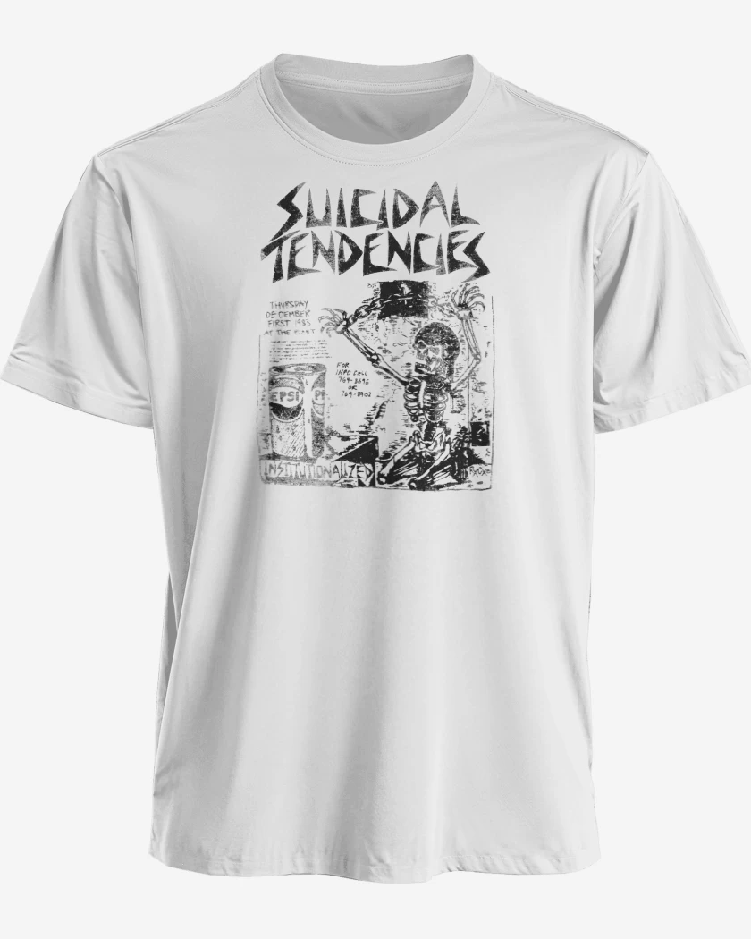 Polera premium Blanco de Suicidal Tendencies Institutionalized