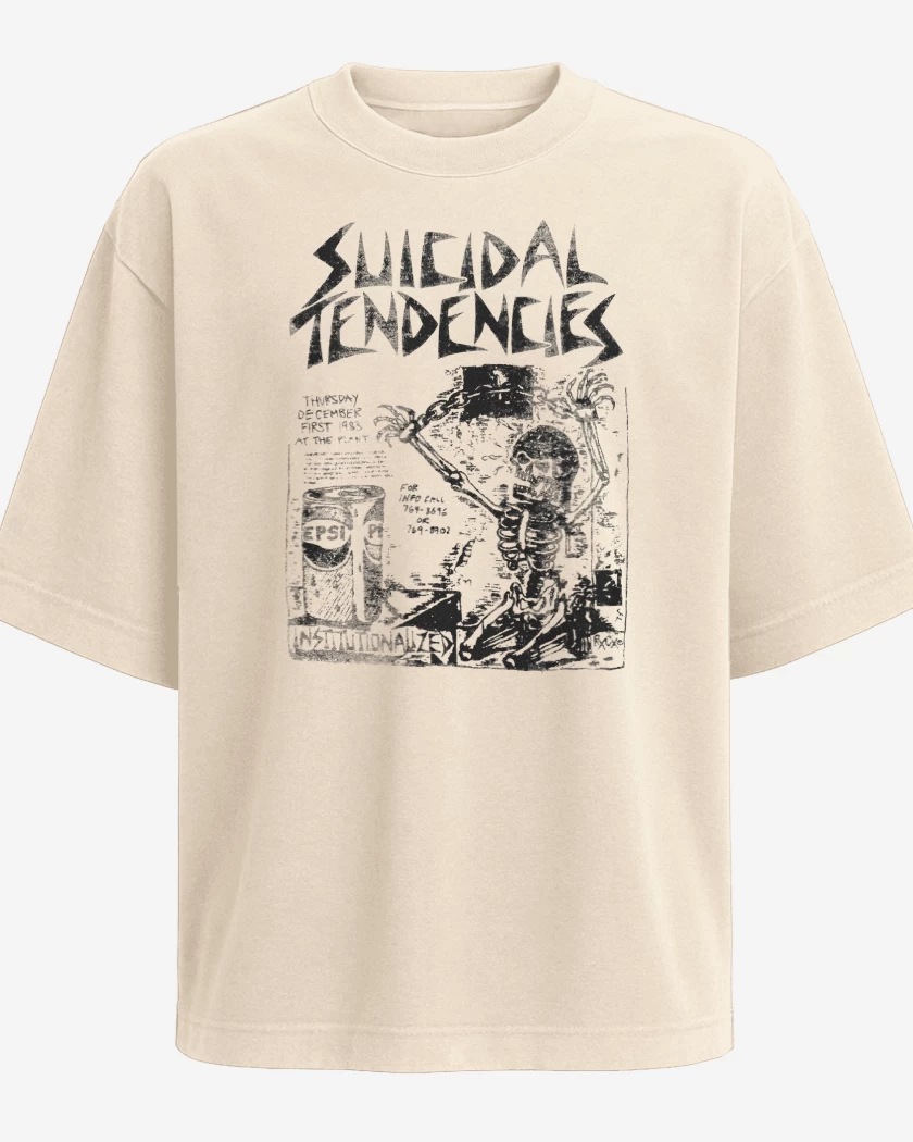 Polera Oversize Suicidal Tendencies Institutionalized