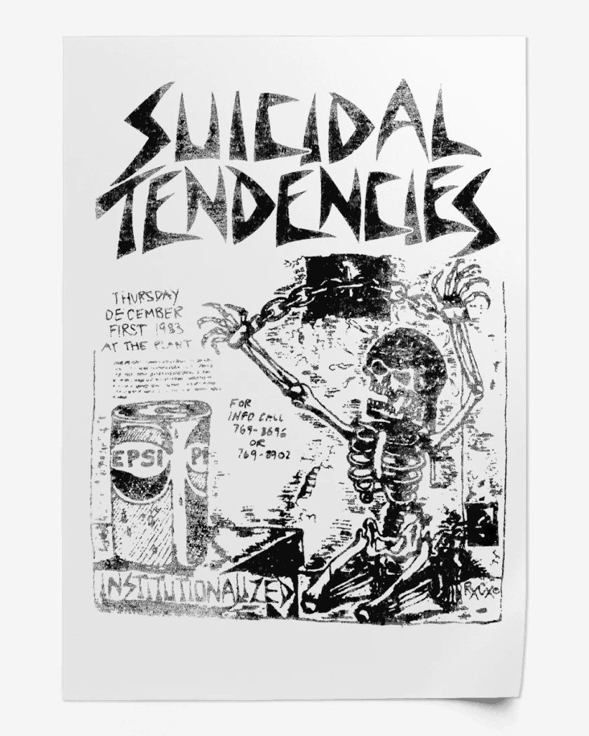 Print Suicidal Tendencies Institutionalized