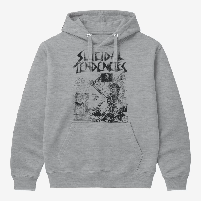 Polerón Canguro Gris Melange de Suicidal Tendencies Institutionalized