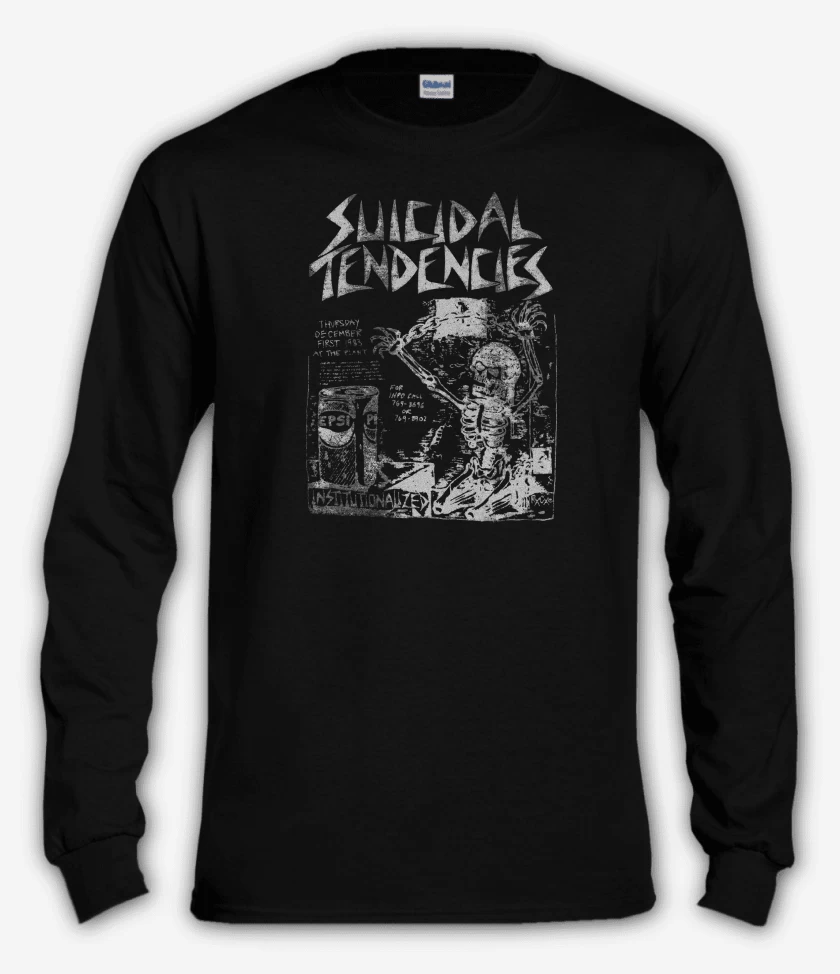 Polera manga larga Negro de Suicidal Tendencies Institutionalized B