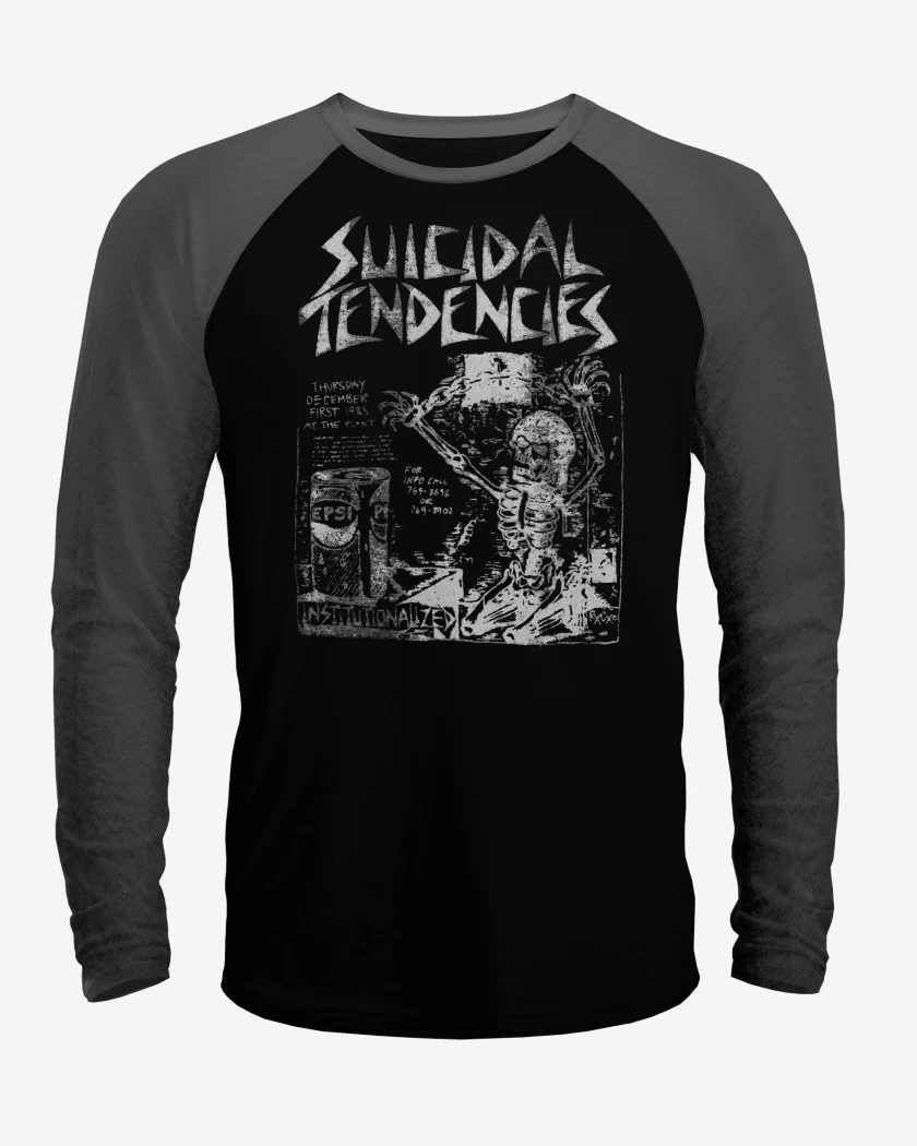 Polera Raglan Suicidal Tendencies Institutionalized B