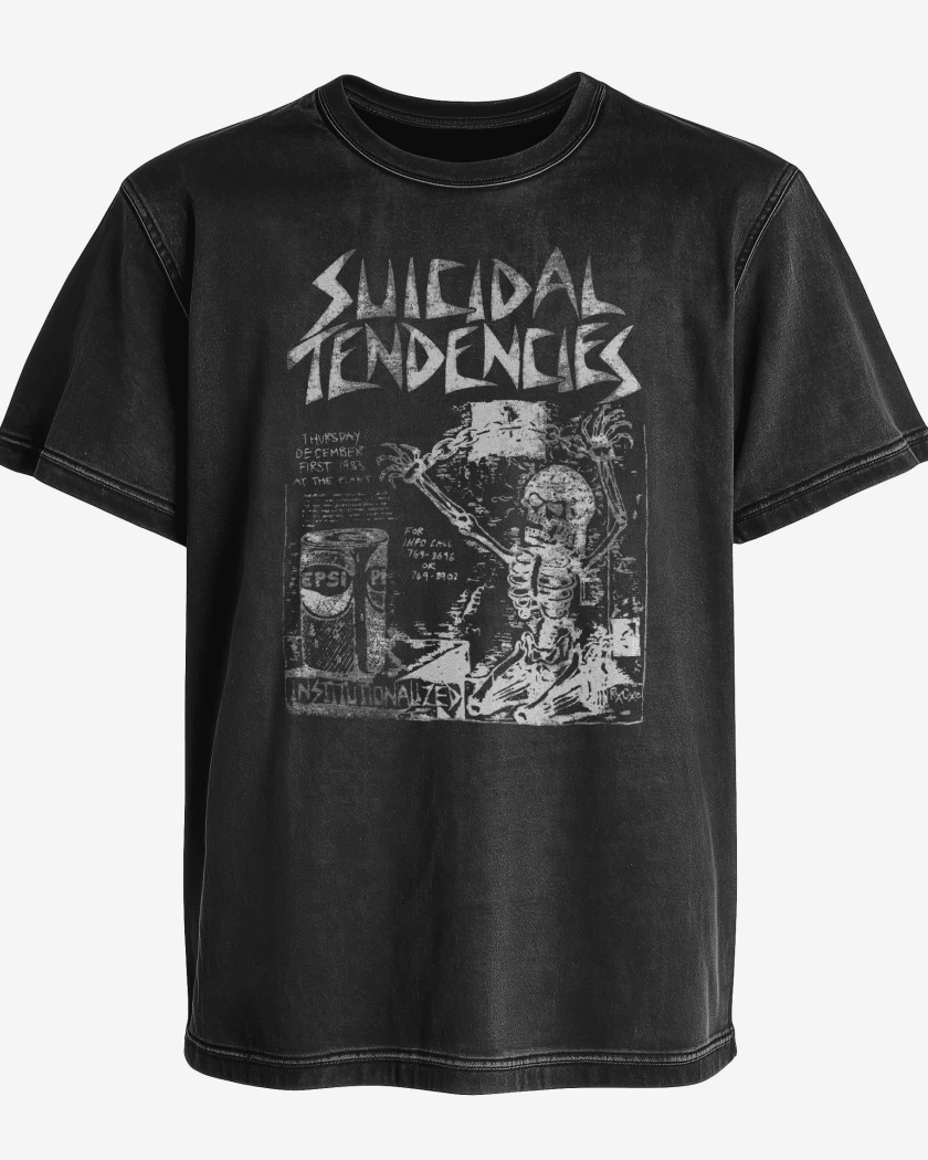 Polera desgastada Negro de Suicidal Tendencies Institutionalized B