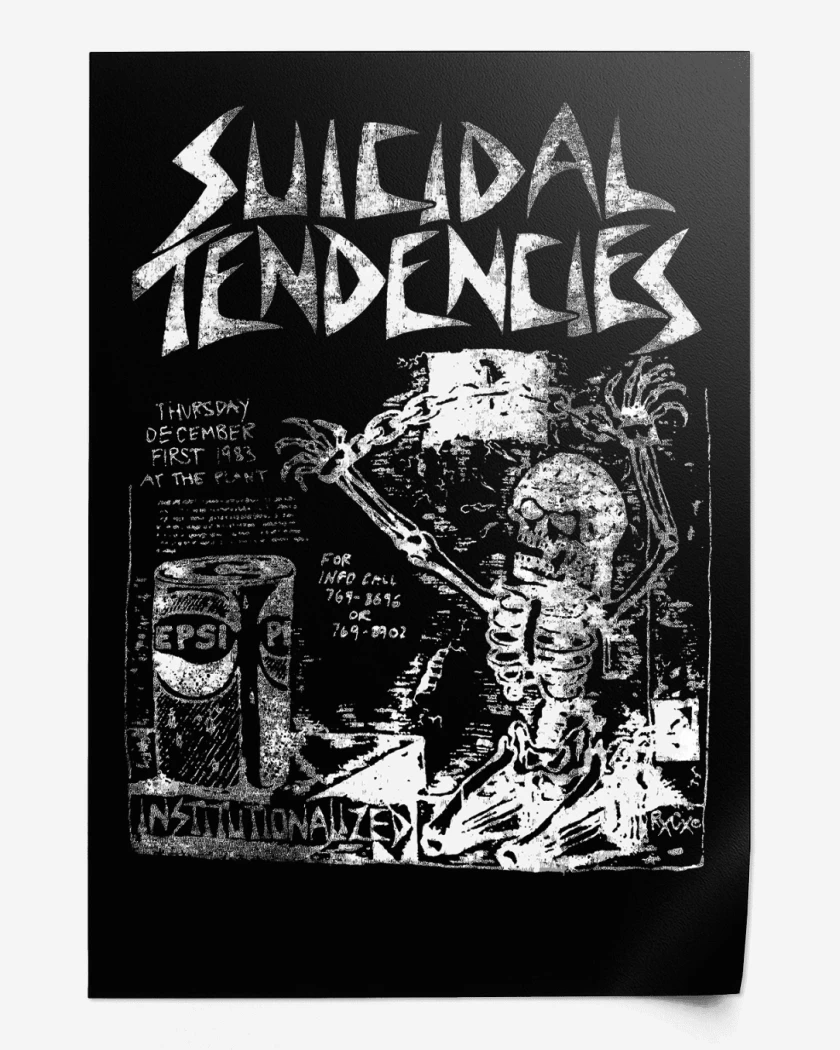 Print Suicidal Tendencies Institutionalized B