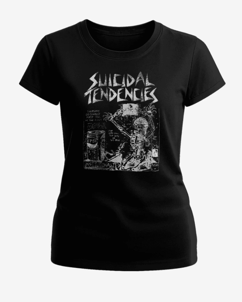 Polera de Mujer Negro de Suicidal Tendencies Institutionalized B